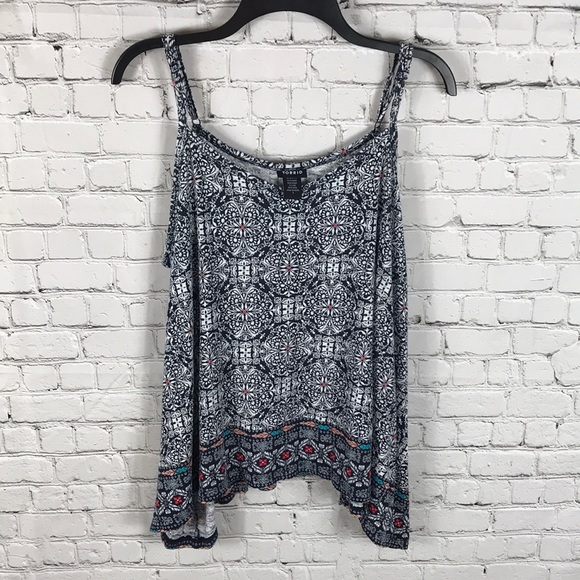 Torrid Sz 1 Mosaic Border Print Tank Top - Picture 4 of 7